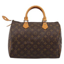 LOUIS VUITTON Monogram Speedy 30 Hand Bag M41526 LV Auth 201358-3