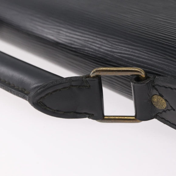 LOUIS VUITTON Epi Serviette Conseiller Business Bag Black M54422 LV Auth 201359