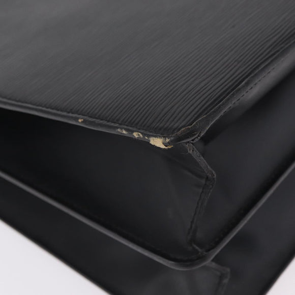 LOUIS VUITTON Epi Serviette Conseiller Business Bag Black M54422 LV Auth 201359