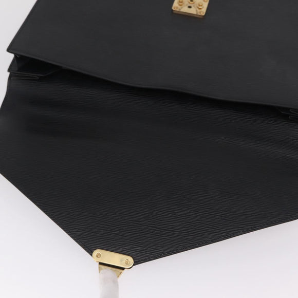 LOUIS VUITTON Epi Serviette Conseiller Business Bag Black M54422 LV Auth 201359