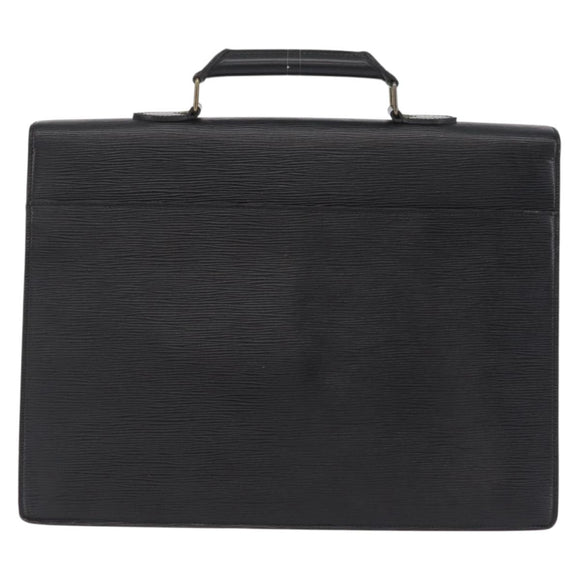 LOUIS VUITTON Epi Serviette Conseiller Business Bag Black M54422 LV Auth 201359
