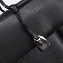 GUCCI Hand Bag Leather Black Silver 002 3754 1313 Auth 201365-10