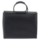 GUCCI Hand Bag Leather Black Silver 002 3754 1313 Auth 201365-2