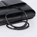 GUCCI Hand Bag Leather Black Silver 002 3754 1313 Auth 201365-7