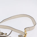 GUCCI GG Marmont Shoulder Bag Leather 2way White Gold 247185 Auth 201371A-16