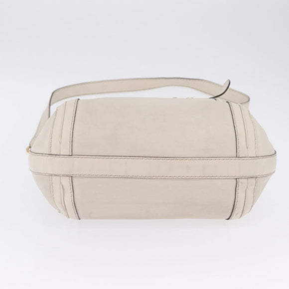 GUCCI GG Marmont Shoulder Bag Leather 2way White Gold 247185 Auth 201371A