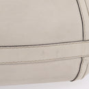 GUCCI GG Marmont Shoulder Bag Leather 2way White Gold 247185 Auth 201371A-7