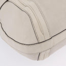 GUCCI GG Marmont Shoulder Bag Leather 2way White Gold 247185 Auth 201371A-17