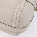 GUCCI GG Marmont Shoulder Bag Leather 2way White Gold 247185 Auth 201371A-20