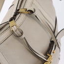 GUCCI GG Marmont Shoulder Bag Leather 2way White Gold 247185 Auth 201371A-25