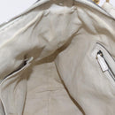 GUCCI GG Marmont Shoulder Bag Leather 2way White Gold 247185 Auth 201371A-29