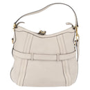 GUCCI GG Marmont Shoulder Bag Leather 2way White Gold 247185 Auth 201371A-2