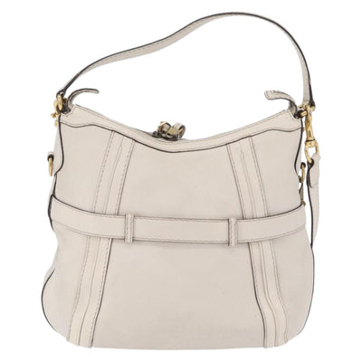 GUCCI GG Marmont Shoulder Bag Leather 2way White Gold 247185 Auth 201371A - 0
