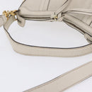 GUCCI GG Marmont Shoulder Bag Leather 2way White Gold 247185 Auth 201371A-8
