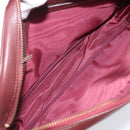 CARTIER Must Line Shoulder Bag Leather Bordeaux Gold Auth 201374-21