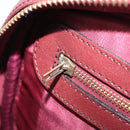 CARTIER Must Line Shoulder Bag Leather Bordeaux Gold Auth 201374-24