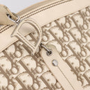 Christian Dior Trotter Canvas Hand Bag Beige Silver Auth 201379M-20