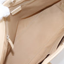 Christian Dior Trotter Canvas Hand Bag Beige Silver Auth 201379M-10