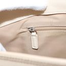 Christian Dior Trotter Canvas Hand Bag Beige Silver Auth 201379M-24