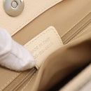 Christian Dior Trotter Canvas Hand Bag Beige Silver Auth 201379M-11