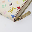 LOUIS VUITTON Monogram Multicolor Zippy Coin Purse White M93741 LV Auth 201382-16