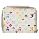 LOUIS VUITTON Monogram Multicolor Zippy Coin Purse White M93741 LV Auth 201382-2