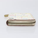 LOUIS VUITTON Monogram Multicolor Zippy Coin Purse White M93741 LV Auth 201382-3