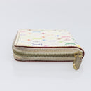 LOUIS VUITTON Monogram Multicolor Zippy Coin Purse White M93741 LV Auth 201382-4