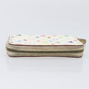 LOUIS VUITTON Monogram Multicolor Zippy Coin Purse White M93741 LV Auth 201382-5