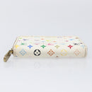 LOUIS VUITTON Monogram Multicolor Zippy Coin Purse White M93741 LV Auth 201382-6