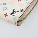 LOUIS VUITTON Monogram Multicolor Zippy Coin Purse White M93741 LV Auth 201382-14