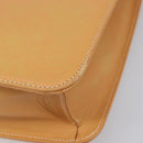 Burberrys Nova Check Shoulder Bag Leather Beige Gold Auth 201388-9