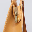 Burberrys Nova Check Shoulder Bag Leather Beige Gold Auth 201388-20