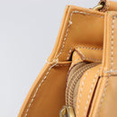 Burberrys Nova Check Shoulder Bag Leather Beige Gold Auth 201388-11