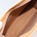 Burberrys Nova Check Shoulder Bag Leather Beige Gold Auth 201388-12