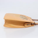 Burberrys Nova Check Shoulder Bag Leather Beige Gold Auth 201388-3