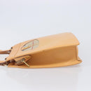 Burberrys Nova Check Shoulder Bag Leather Beige Gold Auth 201388-4