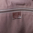 GUCCI GG Canvas Web Sherry Line Tote Bag Beige Silver 161836 Auth 201390A-15