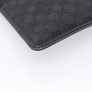 GUCCI GG Canvas Shoulder Bag Black Silver 27639 Auth 201392A-13