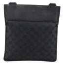 GUCCI GG Canvas Shoulder Bag Black Silver 27639 Auth 201392A-2