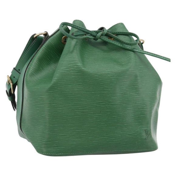 LOUIS VUITTON Epi Petit Noe Shoulder Bag Green M44104 LV Auth 201395V