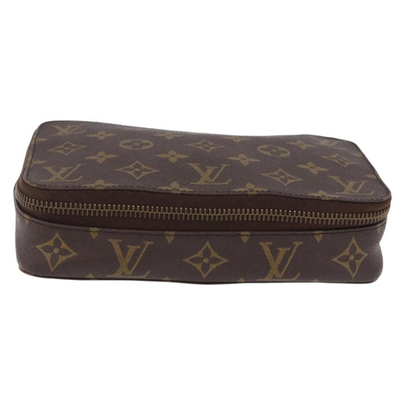 LOUIS VUITTON Monogram Pochette Monte Carlo Jewelry Box M47350 LV Auth 201397A