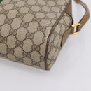 GUCCI GG Supreme Web Sherry Line Shoulder Bag PVC Beige 56 02 005 Auth 201400-12