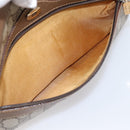 GUCCI GG Supreme Web Sherry Line Shoulder Bag PVC Beige 56 02 005 Auth 201400-21