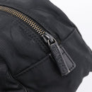 CHANEL New Travel Line Hand Bag Canvas Black Silver CC Auth 201402A-14