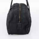 CHANEL New Travel Line Hand Bag Canvas Black Silver CC Auth 201402A-5