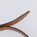 CELINE Macadam Shoulder Bag PVC Leather Brown Gold Tone Auth 201403A-10
