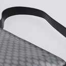 CELINE Macadam Shoulder Bag PVC Leather Silver Black Auth 201404A-10