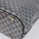 CELINE Macadam Shoulder Bag PVC Leather Silver Black Auth 201404A-13