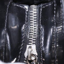 CELINE Macadam Shoulder Bag PVC Leather Silver Black Auth 201404A-19